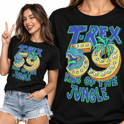 DAMSKA ŚMIESZNA KOSZULKA  T-REX